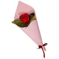 Sztuczne kwiaty - Bukiet róże mydlane kwiaty mydlana 37 cm PREZENT Walentynki DZIEŃ KOBIET - miniaturka - grafika 1