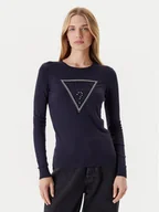 Swetry damskie - Guess Sweter W5YR23 Z2NQ2 Granatowy Regular Fit - miniaturka - grafika 1