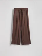 Spodnie damskie - Reserved - Szerokie spodnie z wiskozy - beżowy - miniaturka - grafika 1