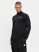 Odzież trekkingowa męska - adidas Longsleeve Terrex Multi Half-Zip Long-Sleeve Top HT9501 Czarny Slim Fit - miniaturka - grafika 1