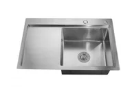 Zlewozmywaki - STELLMAN Zlewozmywak stalowy STEEL 6350 PRAWY - miniaturka - grafika 1