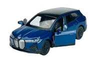 Samochody i pojazdy dla dzieci - WELLY BMW iX I20 NIEBIESKI 1:34 SAMOCHÓD NOWY METALOWY MODEL - miniaturka - grafika 1