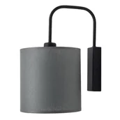Lampy ścienne - Abażurowy kinkiet Lamego 4045 Shilo modernistyczny do sypialni szary - miniaturka - grafika 1