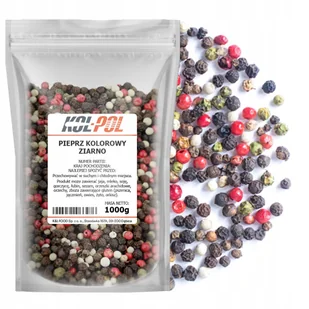 PIEPRZ KOLOROWY ZIARNISTY 1kg Aromatyczny naturalny ziarno jakość Kol-Pol - Pieprz - miniaturka - grafika 1