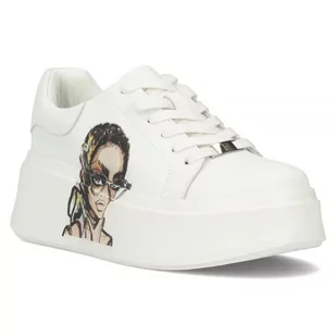Skórzane sneakersy damskie Filippo DP6207/24 WH biały - Moda i Uroda OUTLET - miniaturka - grafika 1