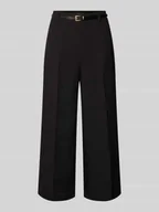 Spodnie damskie - kroj regular fit kuloty z dodatkiem wiskozy model 'ELMA' - miniaturka - grafika 1