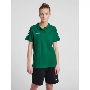 Koszulka tenisowa polo damska Hummel Go Cotton Polo Woman - Tenis ziemny - miniaturka - grafika 1