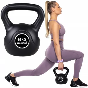 Kettlebell Hantel Do Ćwiczeń W Domu 6KG Springos - Kettlebell - miniaturka - grafika 1