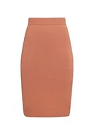 Spódnice - usha Spódnica midi z dzianiny damska 10426723, beż różowy, XXL - miniaturka - grafika 1