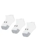 Skarpetki damskie - Under Armour Zestaw 3 par niskich skarpet unisex Heatgear Lo Cut Sock 1346753-100 Biały - miniaturka - grafika 1