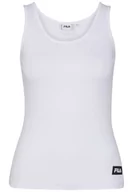 Koszulki i topy damskie - FILA Damska koszulka Borovo na ramiączkach/Cami Shirt, Bright White, L - miniaturka - grafika 1