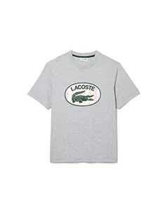 Lacoste T-shirt męski, Srebrna Chiny, XXL - Koszulki męskie - miniaturka - grafika 1