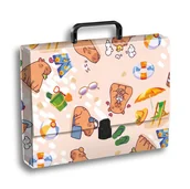 Teczki i skoroszyty - Penmate Teczka z rączką A4 Kapibara Plaża - miniaturka - grafika 1