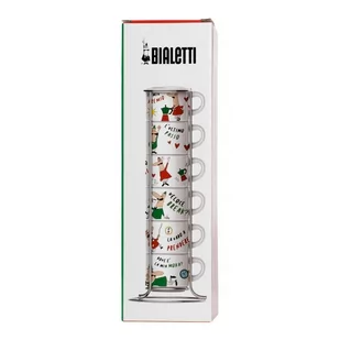 Bialetti Italia - Zestaw 6 filiżanek do espresso na stojaku - Filiżanki - miniaturka - grafika 3