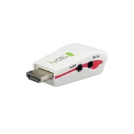 Adaptery i przejściówki - Techly Adapter HDMI na VGA M/F z audio, wersja mini, biały 022236 - miniaturka - grafika 1