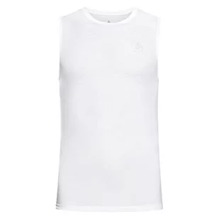 ODLO Męska Performance X-Light Eco Singlet Base Layer bielizna, biała, duża - Koszulki sportowe męskie - miniaturka - grafika 1