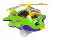 Samoloty i helikoptery - Samolot Pchacz Dzwonek Kij Pilot Zielony - miniaturka - grafika 1