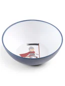 Sztućce dla dzieci - Sebra Miska "Dragon Tales" w kolorze granatowym - wys. 6 cm x Ø 15,5 cm - miniaturka - grafika 1