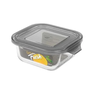 Pojemnik żaroodporny kwadrat Keep it Fresh 320 ml szary - Pojemniki kuchenne - miniaturka - grafika 1