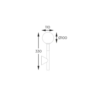 Elegancka, złota lampa ścienna W0574-01B-F7AA z serii ARCTURUS - Lampy ścienne - miniaturka - grafika 2
