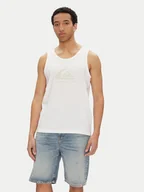 Koszulki męskie - Quiksilver Tank top EQYZT08041 Biały Regular Fit - miniaturka - grafika 1
