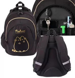 PLECAK szkolny młodzieżowy MULTIFUNKCYJNY PUSHEEN dla dziewczyny damski - Plecaki szkolne i tornistry - miniaturka - grafika 1
