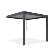 Kratki i pergole - Przyścienna pergola ELEGANCE WALL 3x3 Anthracite/Light Grey - Gutroof - miniaturka - grafika 1