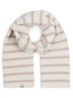 Apaszki i szaliki damskie - Ragwear Szalik damski - Fluky Stripes Kobiety Sztuczne włókno beżowy|biały w paski, ONE SIZE - miniaturka - grafika 1