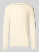 Swetry męskie - Sweter z dzianiny o kroju relaxed fit z mieszanki bawełny - miniaturka - grafika 1