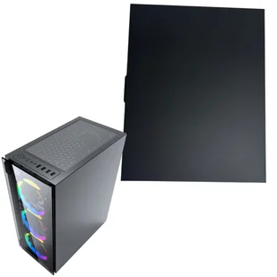 Gembird Prawy panel boczny do obudowy Fornax 1500RGB czarny blacha - Akcesoria do komputerów stacjonarnych - miniaturka - grafika 1