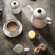 Serwisy do kawy i herbaty - Serwis do herbaty porcelanowy na 6 osób PILLAR - miniaturka - grafika 1