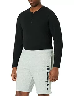 Champion Męskie spodnie Authentic Pants Script Logo Bermudy, szary, XL - Spodenki męskie - miniaturka - grafika 1