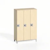 Szafki BHP - B2B Partner Szafa ubraniowa trzyczęściowa, niska, brzoza 610763 - miniaturka - grafika 1