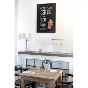 Securit tablica ścienna z ramą drewnianą, z markerem kredowym, różne kolory i rozmiary, wielokolorowa, 40 x 60 cm WBW-BL-40-60 - Tablice i flipcharty - miniaturka - grafika 1