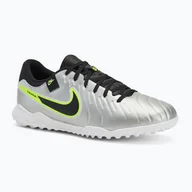 Piłka nożna - Buty piłkarskie męskie Nike Tiempo Legend 10 Academy TF metallic silver/volt/black WYSYŁKA W 24H 30 DNI NA ZWROT - miniaturka - grafika 1