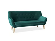 Sofy i kanapy - Signal SOFA NORDIC 3 VELVET KOLOR ZIELONY TAPICERKA BLUVEL 78 / BUK - miniaturka - grafika 1