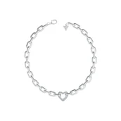 Bransoletki - Bransoletka Damska Guess JUBN05015JWRHT-U 45 cm Srebrzysty - miniaturka - grafika 1