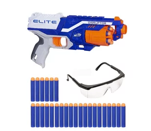Zestaw Nerf N-Strike Elite Disruptor + 20 strzałek + okulary - Zabawki militarne - miniaturka - grafika 1