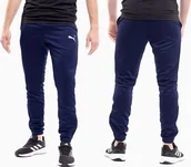 Spodnie sportowe męskie - Puma Spodnie męskie Puma teamRISE Poly Training Pants granatowe 657390 06 2XL - miniaturka - grafika 1