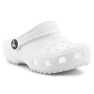 Buty dla dziewczynek - Chodaki Crocs Classic Clog Jr 206990-100 białe - miniaturka - grafika 1