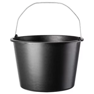 Wiadro budowlane Bado 20L, czarne - Wiadra i kastry budowlane - miniaturka - grafika 1