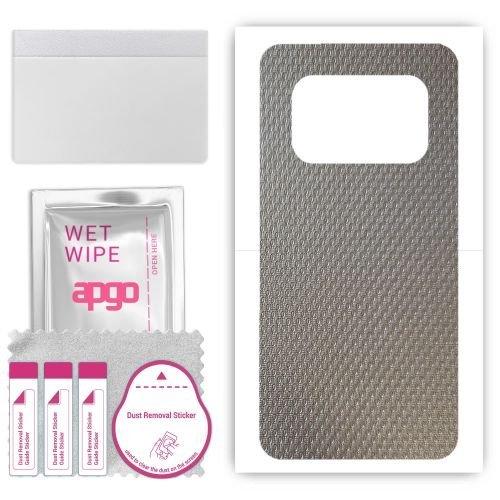 folia naklejka skórka strukturalna na TYŁ do Ulefone Armor 25T Pro - Aluminium krople - apgo SKINS