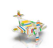 Samoloty i helikoptery - Tekturowy Samolot 3D Do Kolorowania - miniaturka - grafika 1