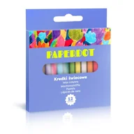 Kredki, ołówki, pastele i pisaki - Paperdot, Kredki Świecowe 12 kolorów - miniaturka - grafika 1