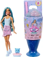 Lalki dla dziewczynek - BARBIE POP REVEAL set - Blue Hair, Sweet Tears series JFY61 - miniaturka - grafika 1