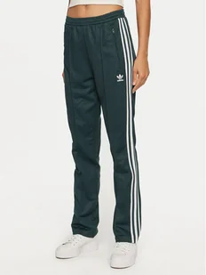 adidas Spodnie dresowe Beckenbauer IY2226 Zielony Regular Fit - Spodnie sportowe damskie - miniaturka - grafika 1