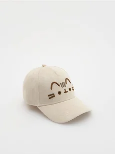 Reserved - Czapka z daszkiem Pusheen - beżowy - Czapki dla dzieci - miniaturka - grafika 1