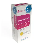 Testy ciążowe i diagnostyczne - Domowe Laboratorium LH Test Owulacyjny, domowy test do wykrywania dni płodnych, paskowy, 25 sztuk - miniaturka - grafika 1