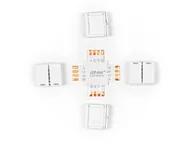 Akcesoria do oświetlenia - Łącznik Do Taśm Led Click Connector Kątowy 10 Mm 4 Pin Typ + Rgb Led Line - miniaturka - grafika 1
