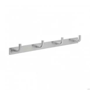 Wieszak ścienny Strand 4 Stalowy polerowany - Wieszaki i stojaki Wieszak ścienny Strand 4 Stalowy polerowany - Wieszaki i stojaki - miniaturka - grafika 1